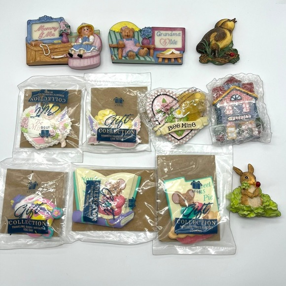 Avon Other - Vintage Avon Magnets Lot " Gift Collection " Some New In Package - Some Opened